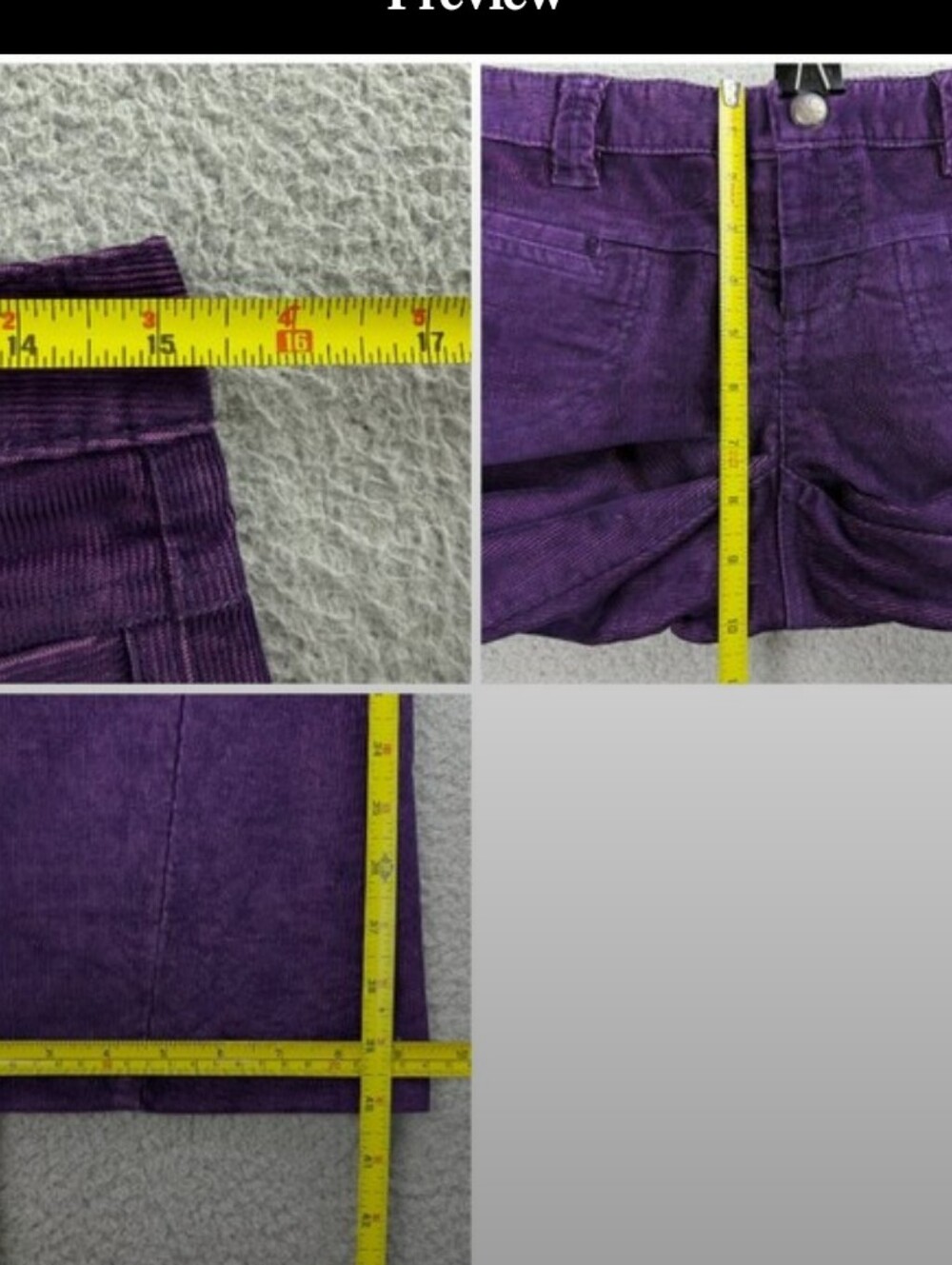 Athleta Deep Purple Corduroy Pants. Size 2 But Fits Like A 4 . Bootcut . - Picture 10 of 10
